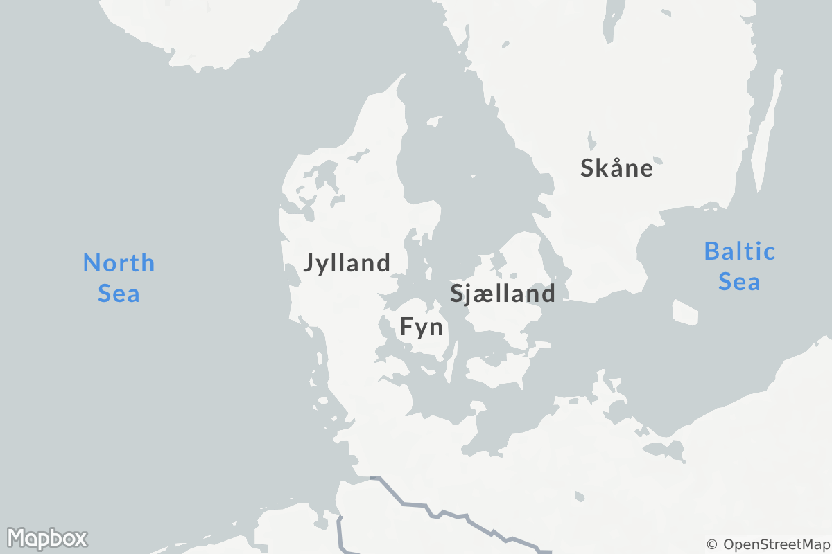 Map of Viking Age Denmark
