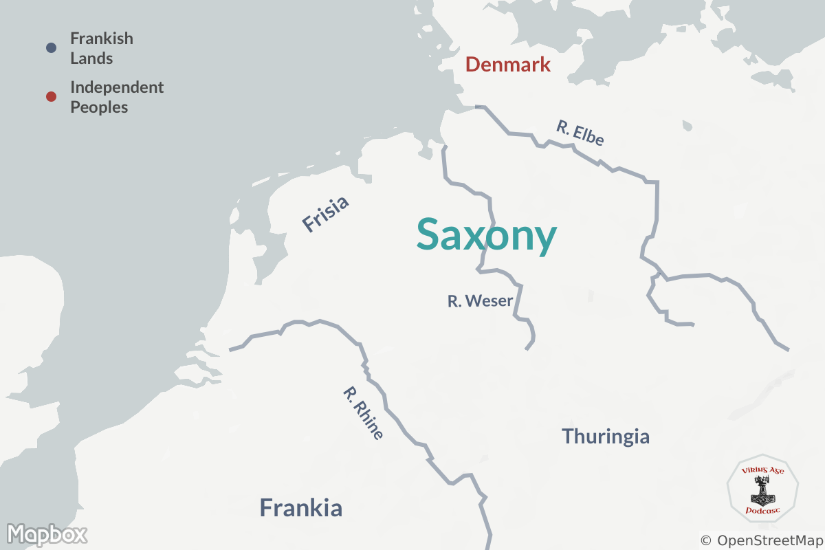 Map of Old Saxony